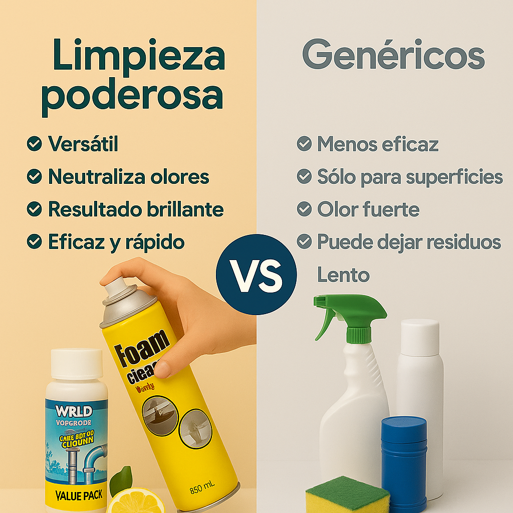 🚨OFERTA🚨 2X1 Espuma Limpiadora +2 Polvos Destapadores Y Ebook De Regalo