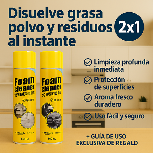 2X1 Espuma Foam Cleaner + Guía De Uso Exclusiva De Regalo