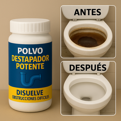 3X1 Polvo Destapador Potente + Guia De Uso Exclusiva De Regalo